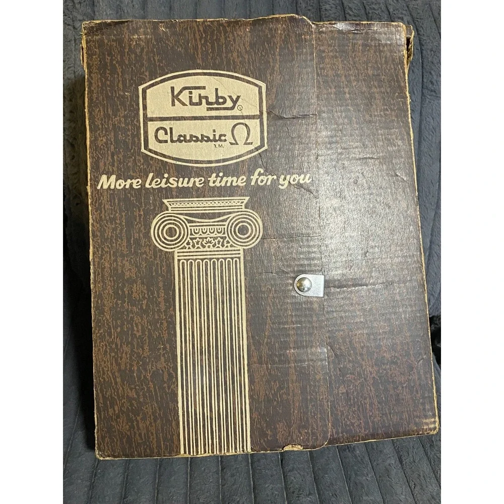 Vintage Kirby Classic Vacuum Cleaner Accessories Attachments  Original Box Brown